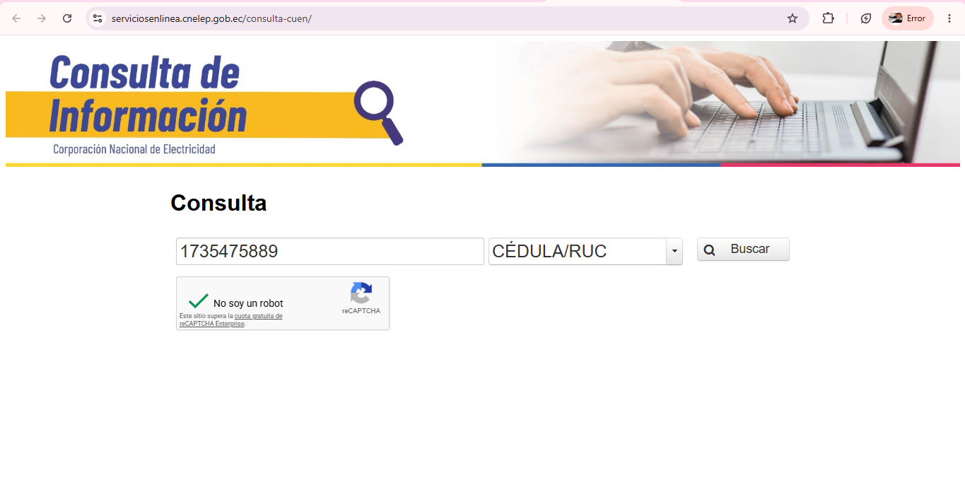 Captura del paso 3: Ingresa tus datos correspondientes