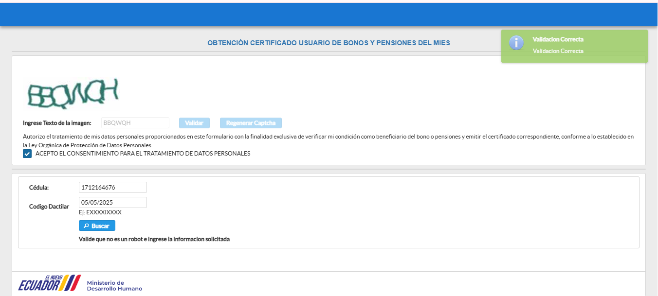 Captura del paso 4: Completa los datos de identificación